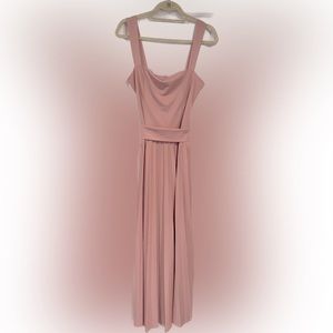 ASOS DESIGN soft pale pink gown